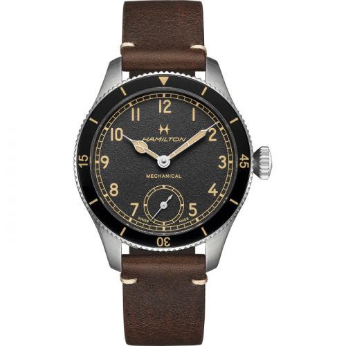 Hamilton Khaki Aviation Pilot Pioneer 43 Stainless Steel Black