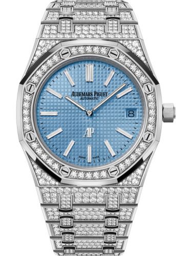 Audemars Piguet Royal Oak Extra-Thin White Gold Diamond Blue
