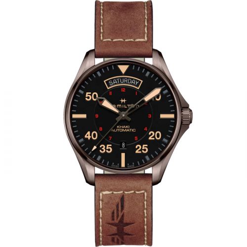 Hamilton Khaki Pilot Day Date PVD Black