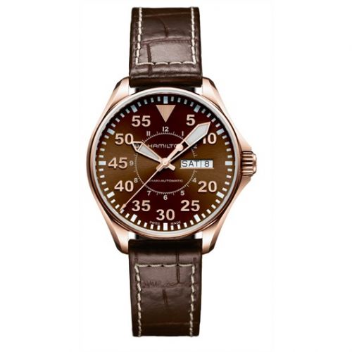 Hamilton Khaki Aviation Pilot PVD Gold