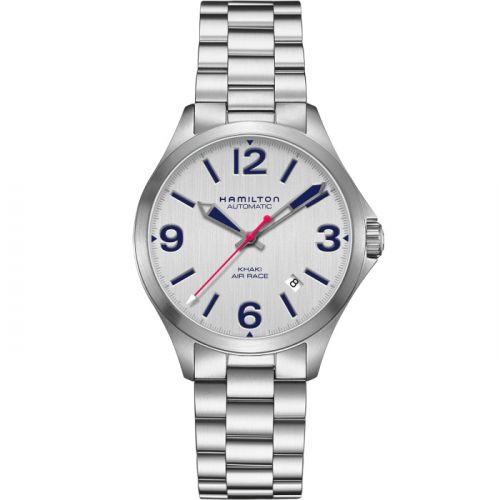 Hamilton Khaki Aviation Air Race Auto 38 Grey Bracelet