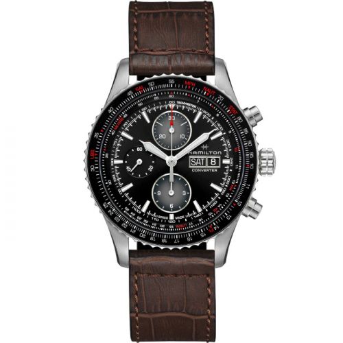 Hamilton Khaki Aviation Converter Auto Chrono Stainless Steel Black
