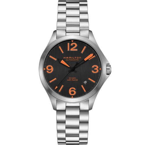 Hamilton Khaki Aviation Air Race 38 Auto Black Bracelet