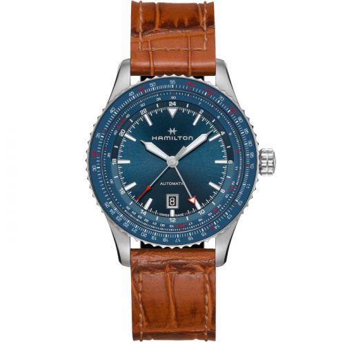 Hamilton Khaki Aviation Converter Auto GMT Stainless Steel Blue