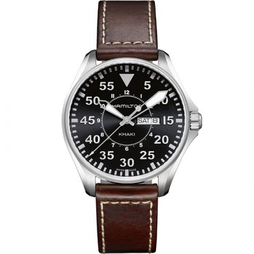 Hamilton Khaki Aviation Pilot Day Date Quartz Black