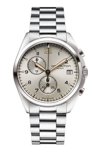 Hamilton Khaki Pilot Pioneer Chrono Quartz Ivory Bracelet