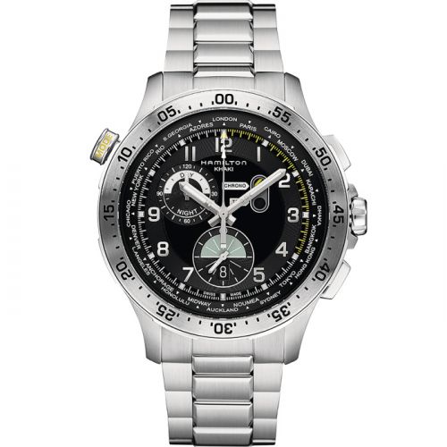 Hamilton Khaki Pilot Chrono Worldtimer Bracelet