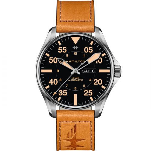 Hamilton Khaki Aviation Pilot Day-Date Auto 46 Stainless Steel Black