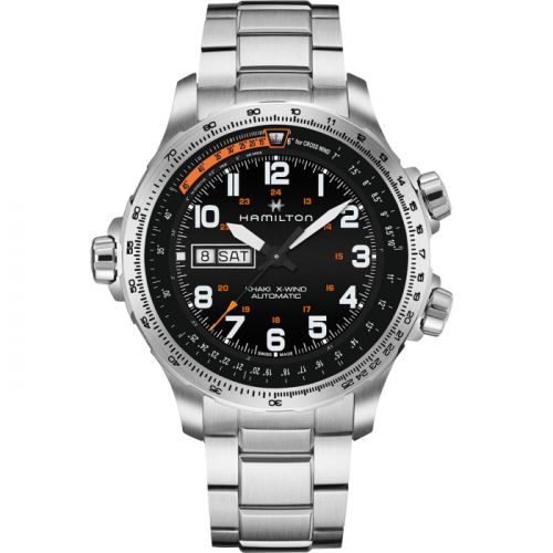 Hamilton Khaki Aviation X Wind Day Date Auto Black Bracelet