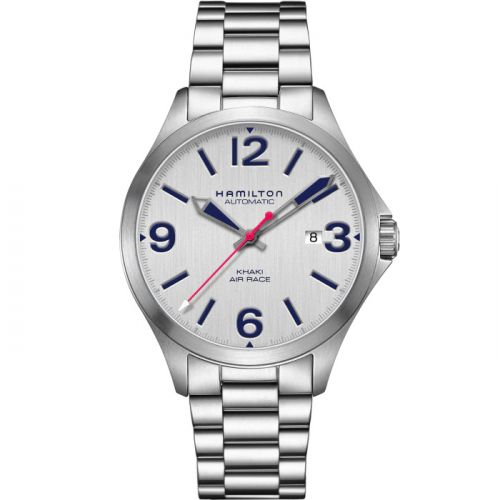 Hamilton Khaki Aviation Air Race 42 Auto Grey Bracelet