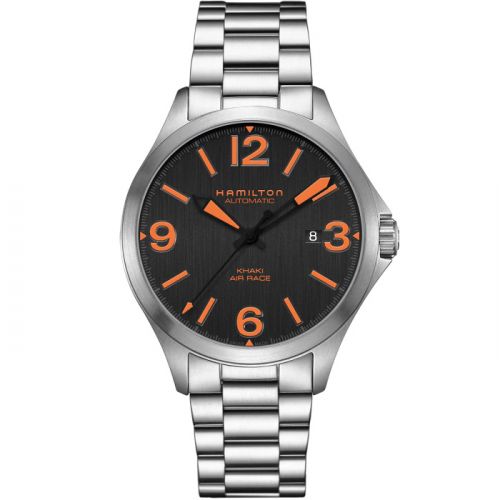 Hamilton Khaki Aviation Air Race 42 Auto Black Bracelet