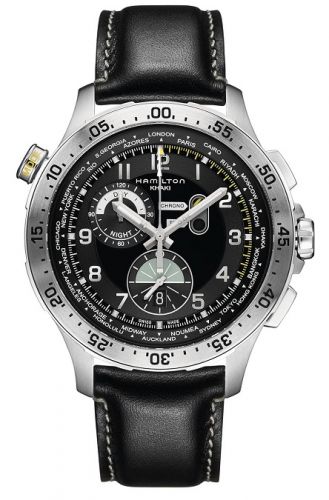 Hamilton Khaki Aviation Worldtimer Chrono Quartz
