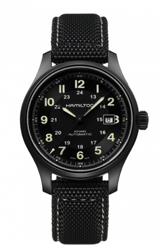 Hamilton Khaki Field Titanium Auto Black