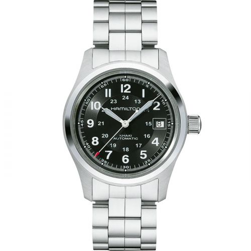 Hamilton Khaki Field Automatic 38 Stainless Steel Black Bracelet