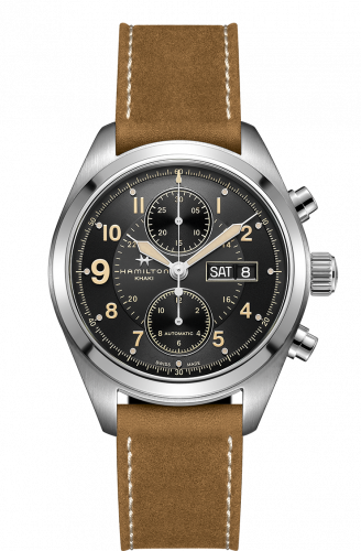 Hamilton Khaki Field Automatic Chronograph Steel Black