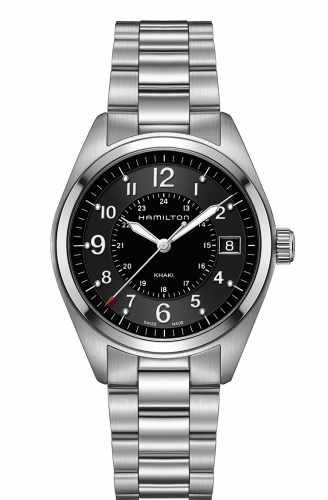 Hamilton Khaki Field Quartz Steel Black Bracelet