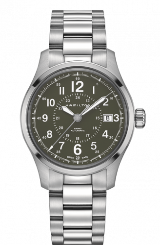Hamilton Khaki Field Automatic 40mm Green Bracelet