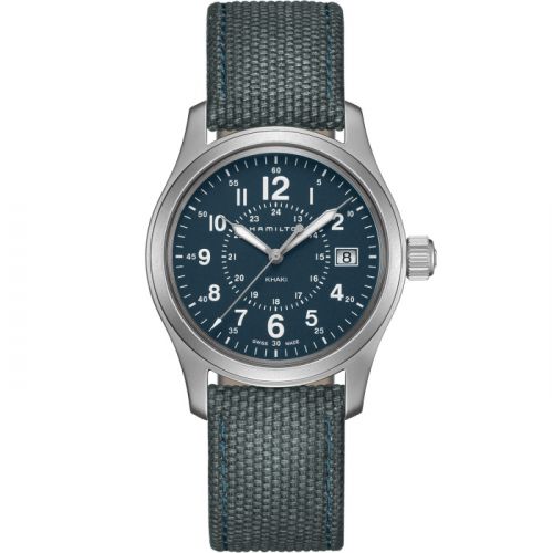 Hamilton Khaki Field Quartz 38 Stainless Steel Blue