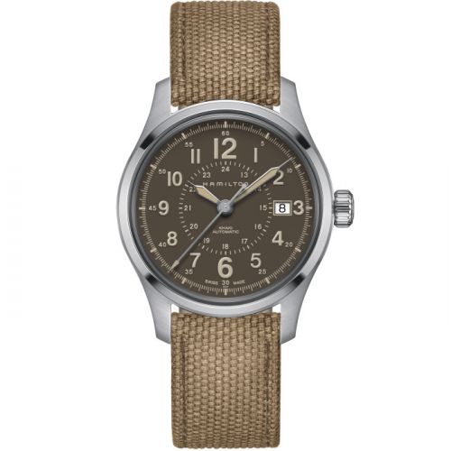 Hamilton Khaki Field Auto 40 Stainless Steel Brown