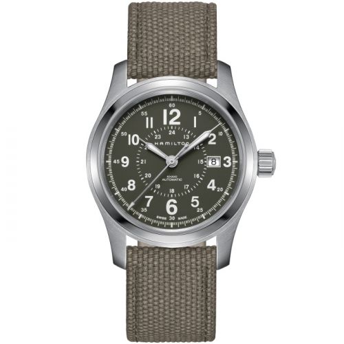 Hamilton Khaki Field Auto 42 Stainless Steel Green