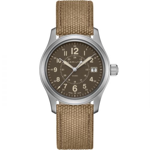 Hamilton Khaki Field Quartz 38 Stainless Steel Brown