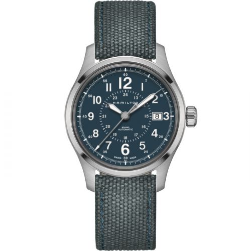 Hamilton Khaki Field Auto 40 Stainless Steel Blue