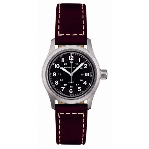 Hamilton Khaki Field Quartz 33 Stainless Steel Black
