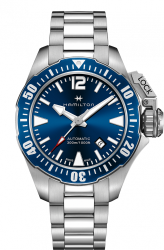 Hamilton Frogman Auto Blue Bracelet