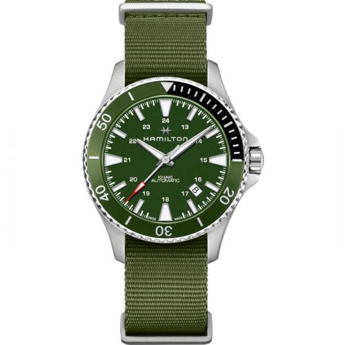 Hamilton Khaki Navy Scuba Auto Stainless Steel Green
