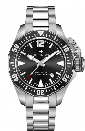 Hamilton Frogman Auto Black Bracelet