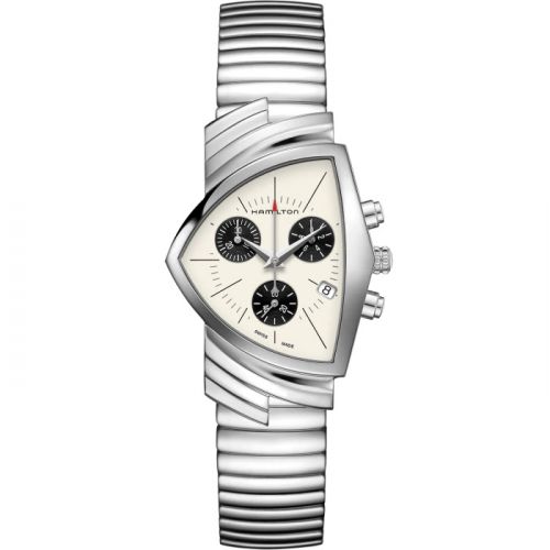 Hamilton Ventura Chrono Quartz 32.3 Stainless Steel Panda Bracelet