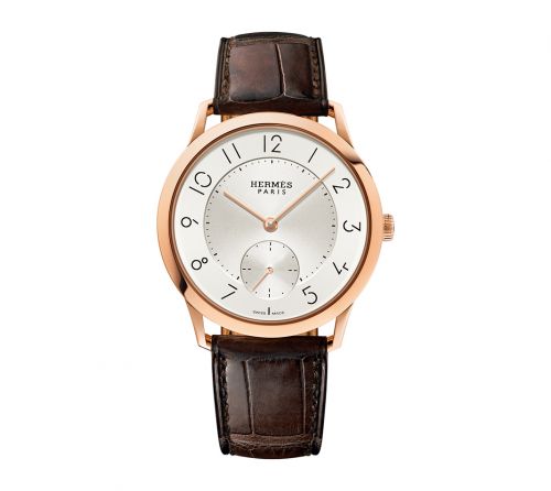 Hermès  Slim d'Hermès GM Rose Gold Silver