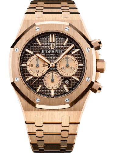 Audemars Piguet Royal Oak Chronograph 41 Pink Gold Brown