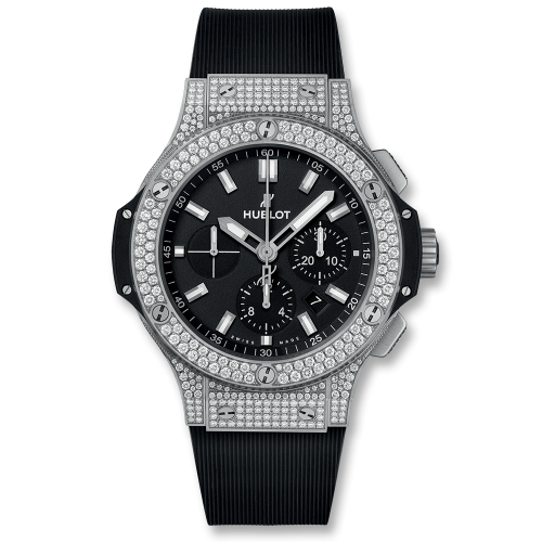 Hublot Big Bang 45 Stainless Steel Pavé Black