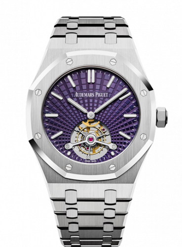 Audemars Piguet Royal Oak Ultra Thin Tourbillon Stainless Steel Plum Evolutive