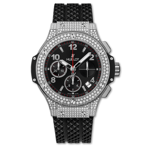 Hublot Big Bang 41 Stainless Steel Pavé Black
