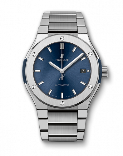 Hublot Classic Fusion 45 Titanium Blue Bracelet