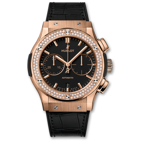 Hublot Classic Fusion 45 Chronograph King Gold Diamonds