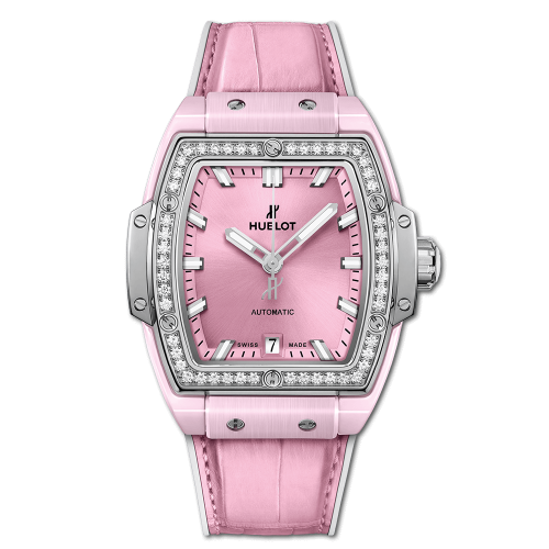 Hublot Spirit of Big Bang 39 Pink Ceramic Titanium Diamonds