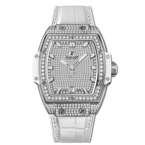 Hublot Spirit of Big Bang 39 Titanium Full Pavé White