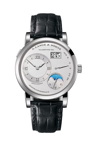 A. Lange & Söhne Lange 1 Moonphase Day Night Platinum Silver