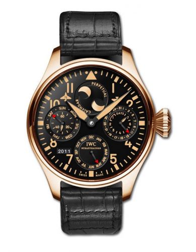 IWC Big Pilot Perpetual Calendar Red Gold Black Boutique 2011