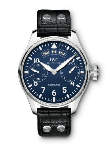 IWC Big Pilot’s Watch Annual Calendar "150 Years" Stainless Steel Blue