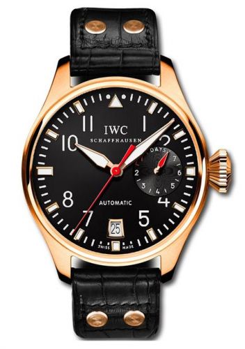 IWC Big Pilot Rose Gold Black Rabat