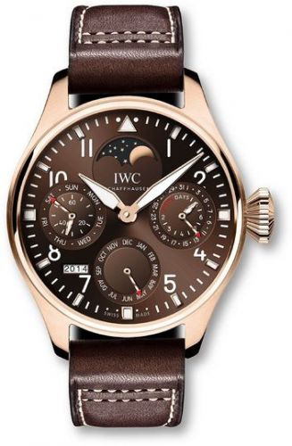 IWC Big Pilot Perpetual Calendar Red Gold Brown Latin America