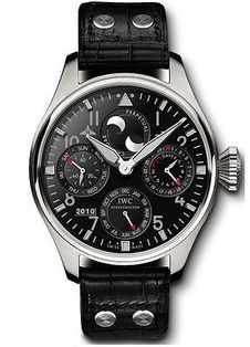 IWC Big Pilot Perpetual Calendar Stainless Steel Black Zegg & Cerlati
