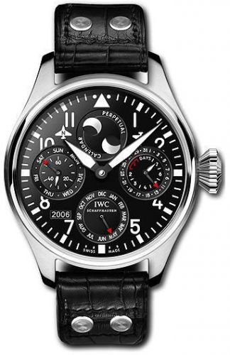 IWC Big Pilot Perpetual Calendar Stainless Steel Black Bucherer