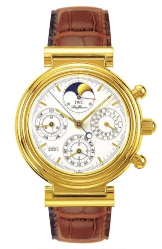 IWC Da Vinci Perpetual Yellow Gold White French