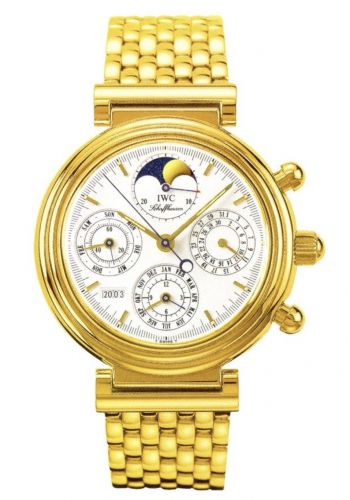 IWC Da Vinci Perpetual Yellow Gold White English Bracelet