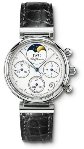 IWC Kleine Da Vinci Stainless Steel White Black Croco